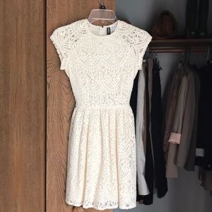 Cream lace dress
